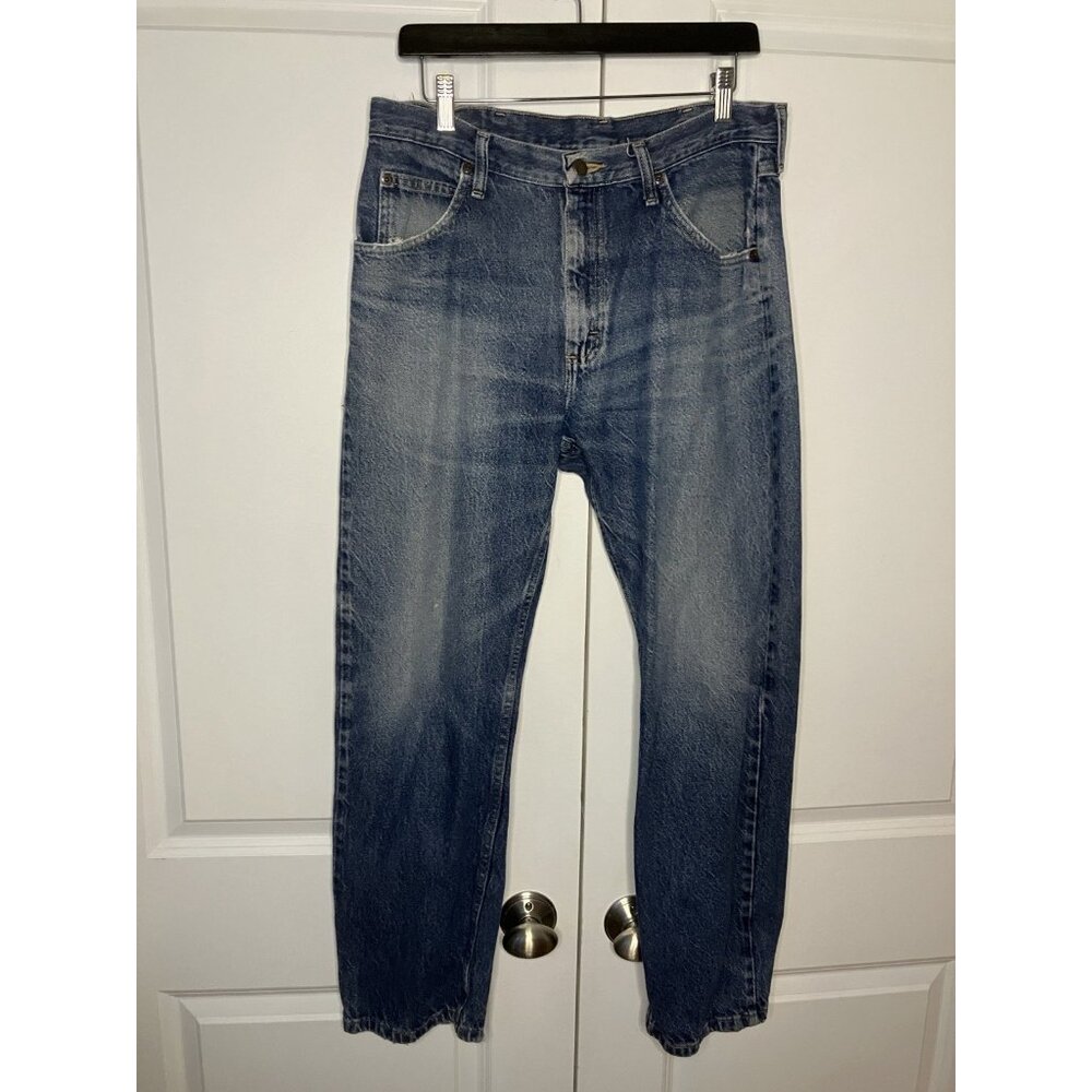 Vintage Wrangler Jeans Mens 34x30 Blue Faded Y2K Straight Leg‎ Western